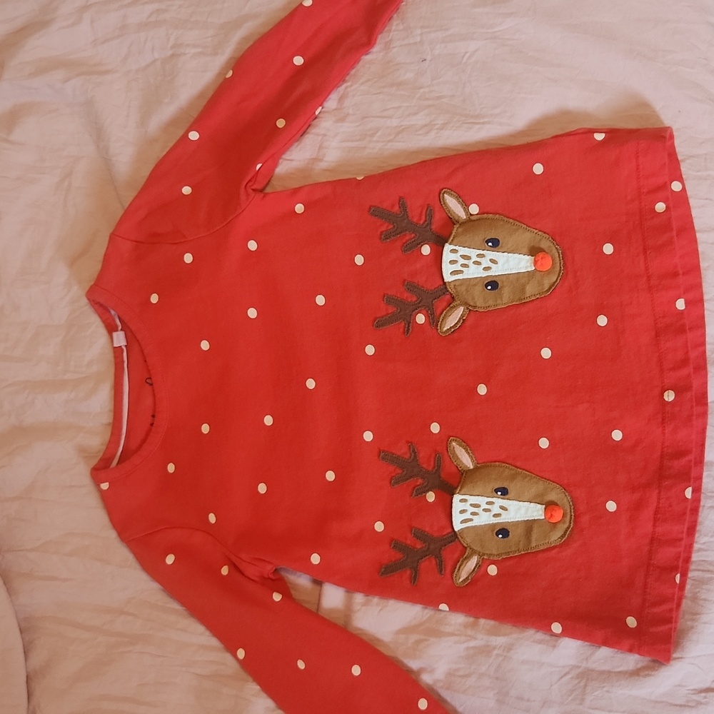 Mini Boden Christmas Applique tunic dress
